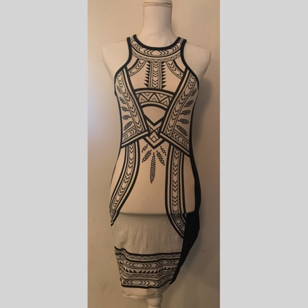Express tribal bodycon dress